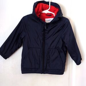Old Navy Fleece Lined Hooded Windbreaker Jacket. Size 18-24 mos